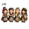 Patchwork Girl DIY Kit Kit, 3D Doll Sewing Craft Set with Pre-Cut Toy Making Fabric Thread Needles, Cute for Home Decor Handmade Gift Art