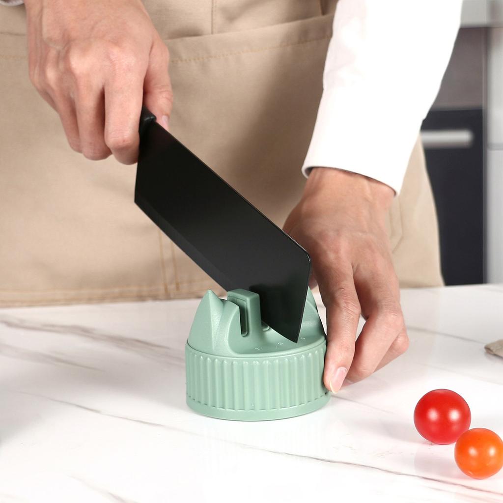 Knife Sharpener Three- Cartoon Head Whetstone Kitchen Non- Household Manual Knife Sharpener