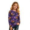 Kids' Long Sleeve Halloween Print T-Shirt with Round Neck for Everyday Wear