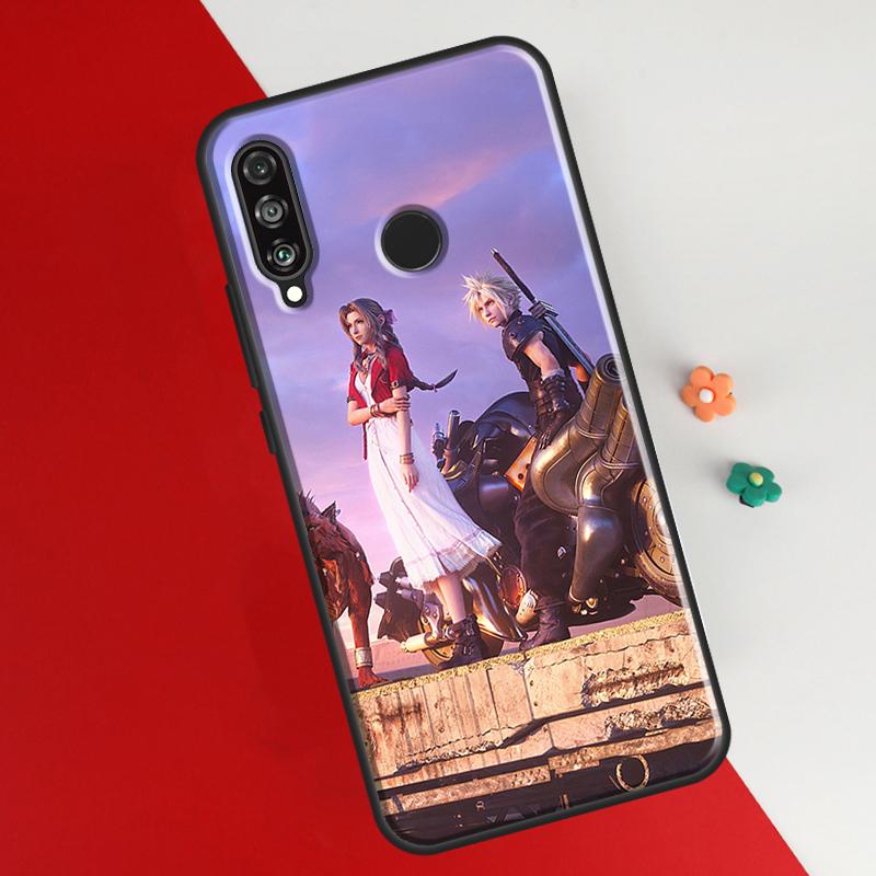 Aerith Gainsborough Final Fantasy Case For Huawei P50 Pro P20 P30 P40 Lite P Smart 2019 Nova 9 5T Cover For Honor 50 8X 9X
