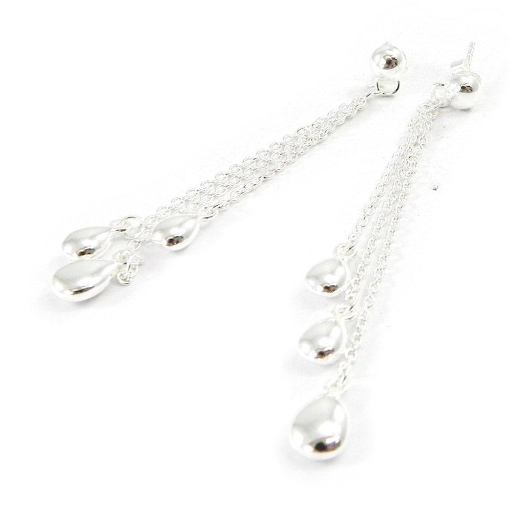 Les Trésors De Lily [G2092] - Boucles Argent 'Chorégraphie'