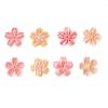5pcs/set Cookie Cutter Sakura Cookie Mold Stamp Biscuit Mold Cutter Pink Fondant Baking Tool Baking Accessories Kitchen Tools