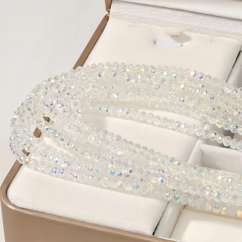 4-8mm Faceted Glass Crystal Beads for Handmade DIY Bracelets and Jewelry
