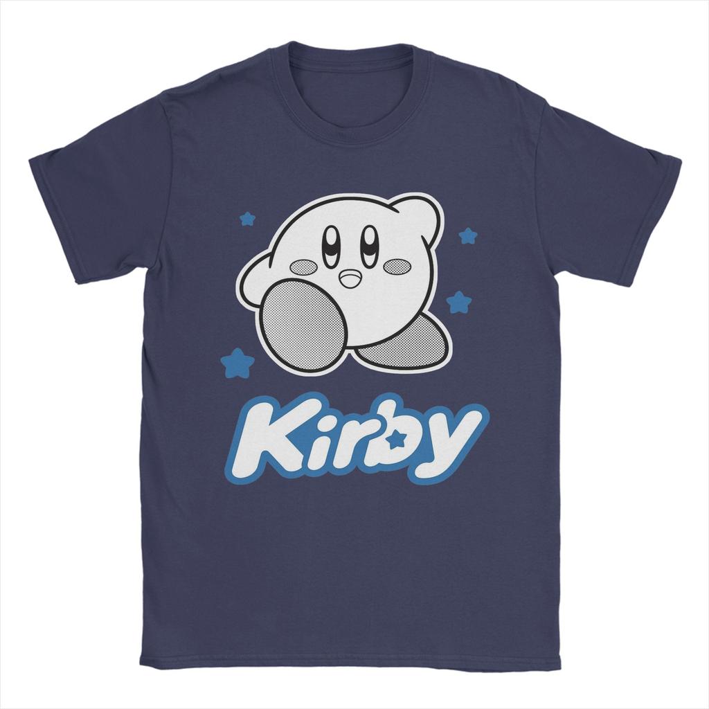 Herren T-Shirt Kirbys Blaue Sterne Hipster 100% Baumwolle T-Shirts Kurzarm T-Shirts Rundhals Kleidung Bedruckt