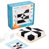 Puzzle 3D in Legno Montessori Forme Geometriche Blocchi da Costruzione Educativi per Bambini Allenamento del Pensiero Logico Regalo per Bambini