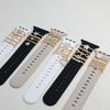 Metal Charms Watch Band Decoration Ring For Apple Diamond Ornament For Iwatch Bracelet Silicone Strap Jewelry Accessories