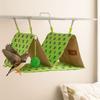 Breathable Hanging Bird Nest House Double Hole Parrot Cage Nest  For Sleeping Playing