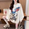 Sweatshirt for Women Cotton Oversize Loose Casual Pullover Long Sleeve Winter Sweatshirt Top