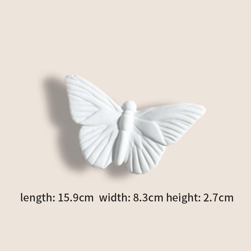 

Нежные красивые белые керамические бабочки в скандинавском стиле для гостиной, настенный фон, подвеска в виде бабочки, домашний декор WWO66
