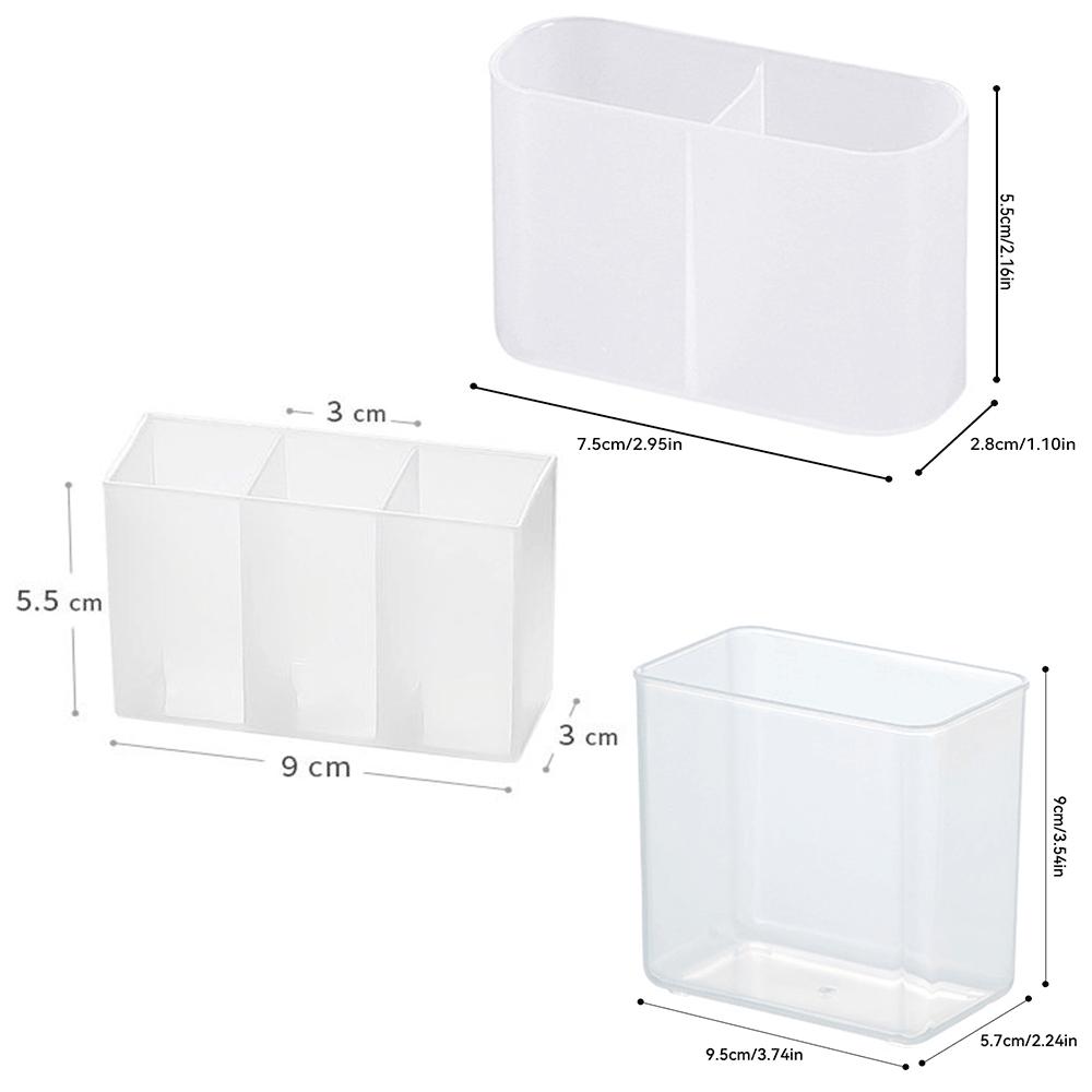 Nou suport multifuncțional autoadeziv pentru pix pentru creion pentru markere, instrumente de machiaj, cutie de depozitare, organizator de papetărie de birou