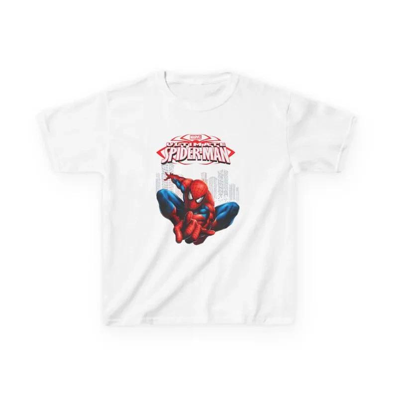 SpiderUnisex Graphic Kids TShirt Comic Hero WebSlinger Tee Tshirt S