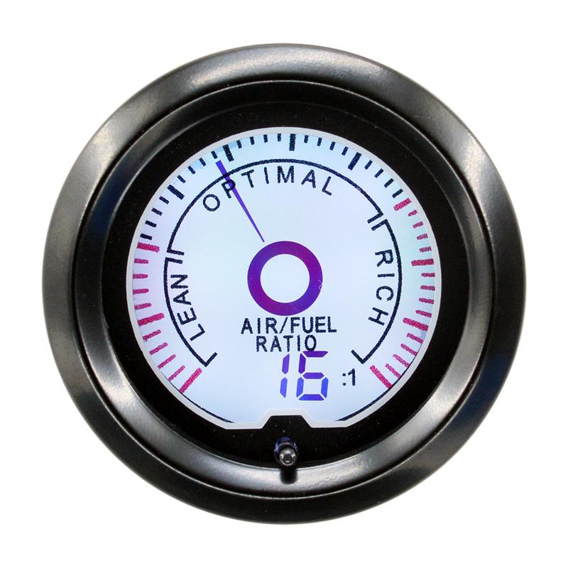 Dragon 52mm 2" Auto Car Air Fuel Ratio Gauge LCD Digital Display 7 Colors Light Narrowband Oxygen O2 Sensor Meter