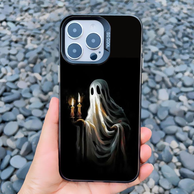 

Модный креативный лазерный чехол-призрак для iPhone 11 13 12 Pro MAX Mini 15 14 Plus Pro Max Ударопрочный матовый задний чехол Fundas iphone 13 mini