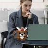 Christmas Deer Ice Cream Pint Holder with Spoon Cute Animal Cooler Sleeve Leak Proof Popsicle Cozy Beer Can Holder Deer Lover Gifts