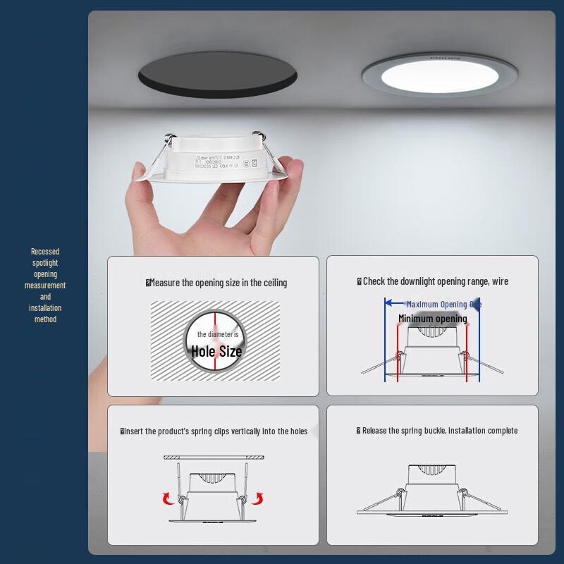 Philips Ever-Bright Series LED Recessed Ceiling Downlight