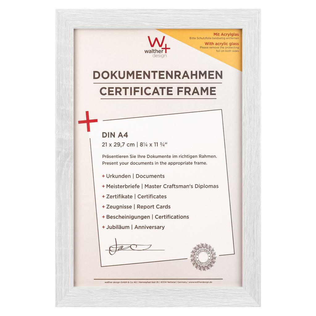 Cadre photo Fiorito en bois avec verre artificiel