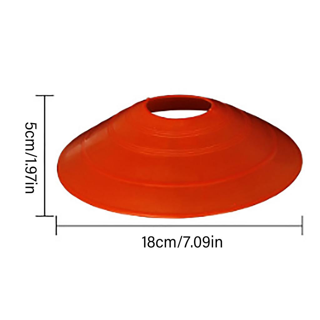 10Pcs Agility Soccer Cones with Plastic Brackets Agility Football Cones Replacement for Indoor & Outdoor Games Durable