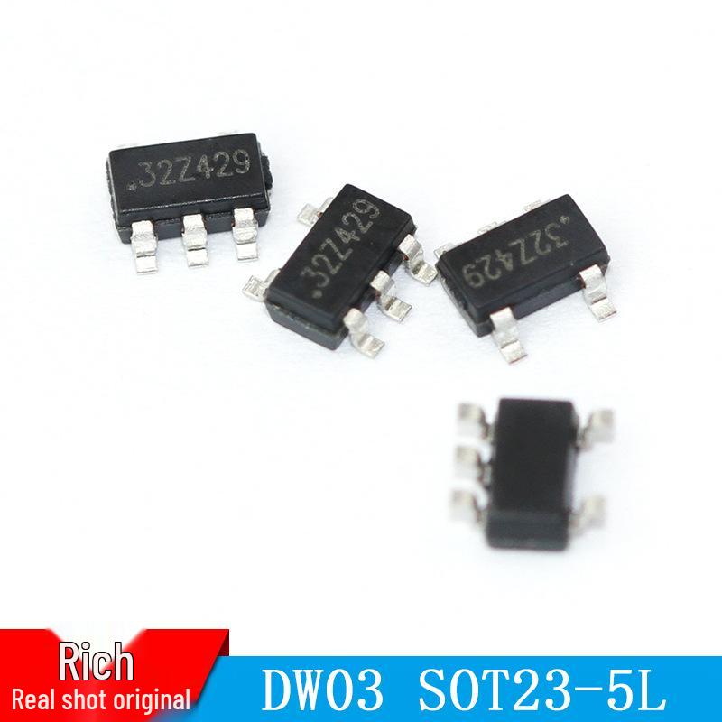 DW03 SOT23-5L: No External Lithium Battery Protection Circuit Required