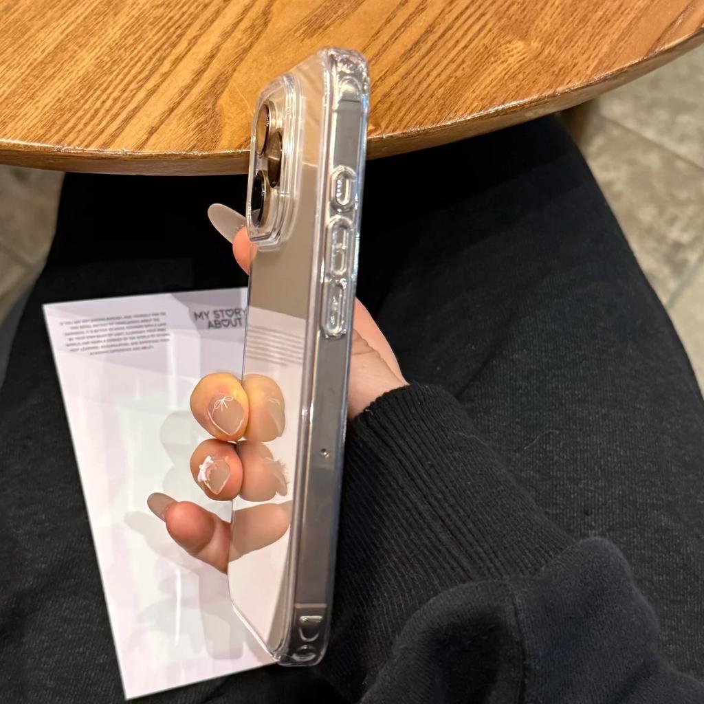 Luxus Kristall Transparente Acrylhülle Für iPhone 16 15 14 13 12 Mini 11 Pro Max X XS XR 7 8 Plus SE Stoßfeste Bumper-Abdeckung