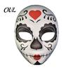 Festival-Kostümzubehör Tag der Toten Totenkopfmaske, Halloween Zucker Vollgesichts-Realistische Maske für Erwachsene Maskenball-Party-Accessoire Cosplay,