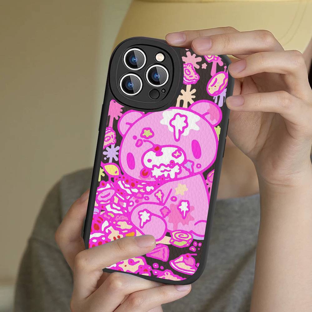 

Popular Cute G-Gloomy B-Bear Phone Case For IPhone 11 12 13 14 15 16 Pro Max Plus Leather Cover 11 pro max