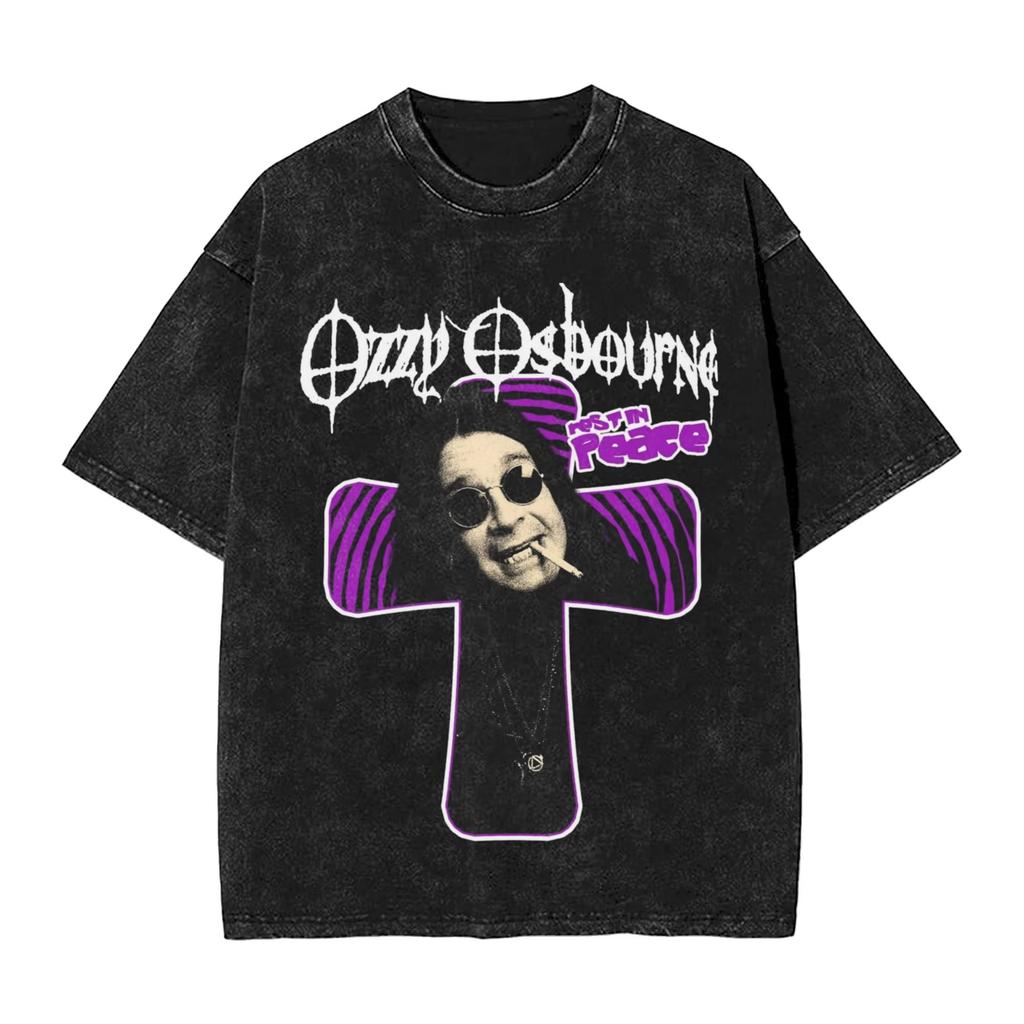 Men's Ozzy Osbourne T Shirts Top Tees Summer Retro Short-Sleeved T Shirt Round Neck Harajuku Print Tshirt Dropshipping