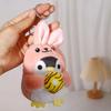 Design PP Cotton Donut Plush Key Chain Korean Style Key Buckle Penguin  Pendant Women Key Holder
