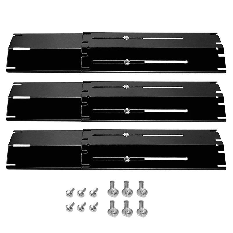 Universal Adjustable Tent Shield Stainless Steel Heat Plate Grill Burner Cover Heat Tent Grill Repair Kits for Gas Grill