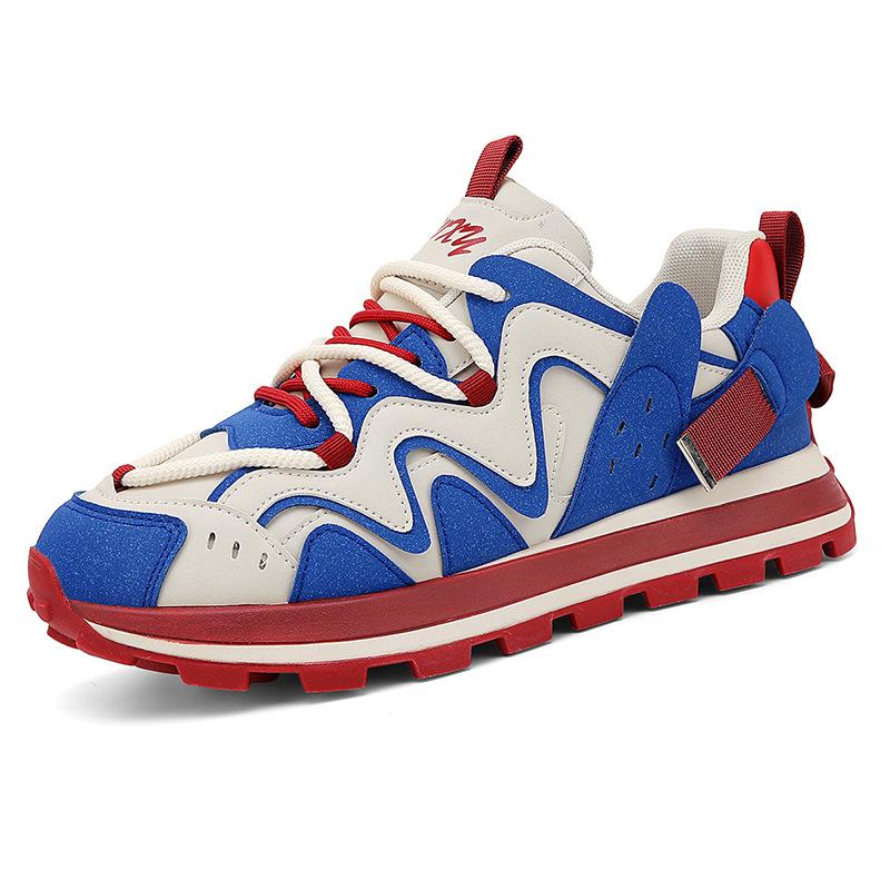 

Ретро-туфли для папы, мужская осенне-зимняя, новая модная подростковая спортивная обувь, мужская с низким верхом, подходящая по цвету повседневная модная обувь для мужчин 39
