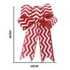 Christmas Tree Topper Bowknot Handmade Bowknot Flocking Cloth Outdoor Decorations