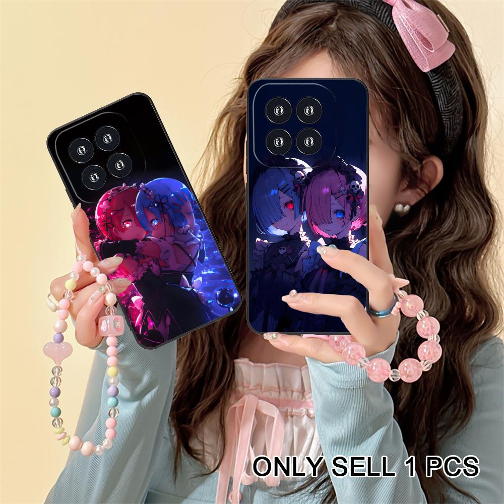 ReZero Rem Ram Matte TPU Mobile Phone Case for Xiaomi 15 14 13 12 Mi 11 T Ultra Lite Pro S X 5G Colorful Printing Cover