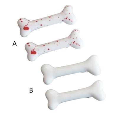 Dog Bone Hair Clip Plastic Bone Y2K Hair Pins Party Accessories for Women Girls