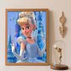 Diamond Painting Kit, 5D Cinderella Princess Castle Wall Decoration Art Gift for Living Room, Bedroom, Study Room