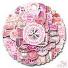 60Pcs/Set Pink Babe Reading Books Art Series 03 Stickers Waterproof DIY Fashion Doodle Decals Stickers