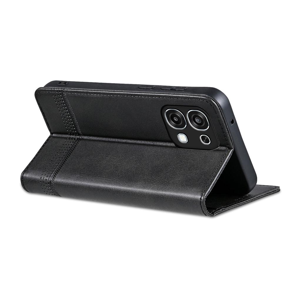 AZNS For Oppo A6 Pro 5G Case Cowhide Texture PU Leather Wallet Phone Cover