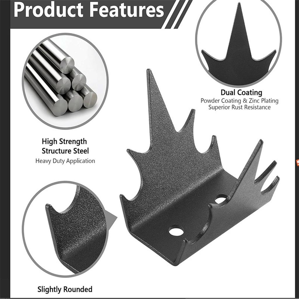 WCS-Fence Wall Spikes Security Fence Spikes -Intrusion Fence Wall Spikes -Climb Fence Deterrent Device