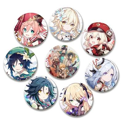 32/44/58mm 32/44/58mm Game Genshin Impact Badge Kazuha Yae Miko Venti Hu Tao Xiao Cosplay Schattige Broche Pin Cosplay Accessoire Rugzak Cadeaus