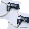 Akoya Pearl Necklace Genuine Jewelry Luster Approx. 41cm / 7.0mm–7.5mm / 32.5g Silver Clasps