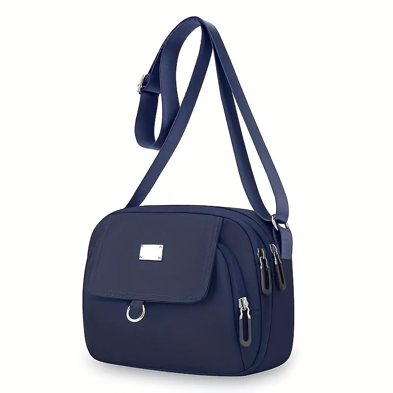 New Minimalist Casual Crossbody Bag, Adjustable Shoulder Straps, Multi Compartment Stylish Shoulder Bag, Fashion Women's Bags