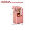 Portable Cosmetic Storage Bag With Mesh Panel For Travel And Desk Organization