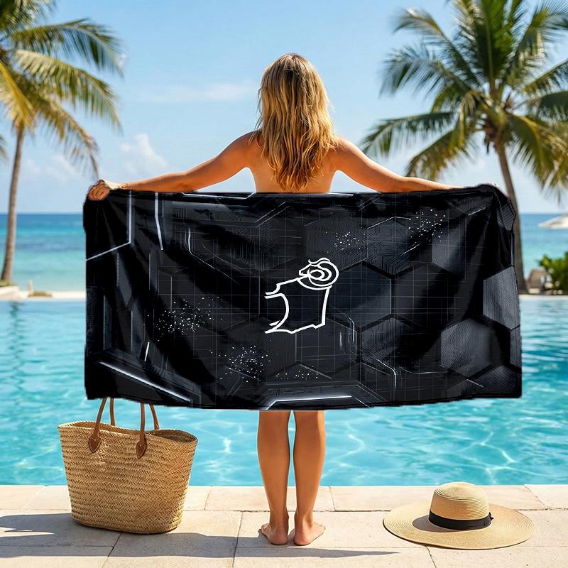 Asciugamano da Spiaggia Derby County Football Morbido Microfibra Asciugamano Estivo Asciugatura Rapida Assorbente per Spiaggia Piscina Viaggio