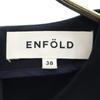 ENFOLD Five-quarter sleeve one piece 38 Navy Women Used