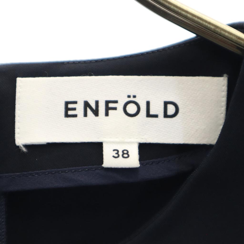 ENFOLD Five-quarter Sleeve One Piece 38 Navy Women Used