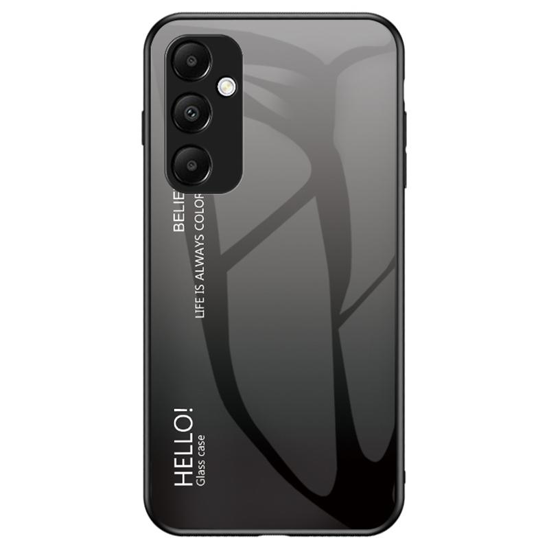 For Samsung Galaxy A35 5G Tempered Glass Case PC+TPU Phone Cover