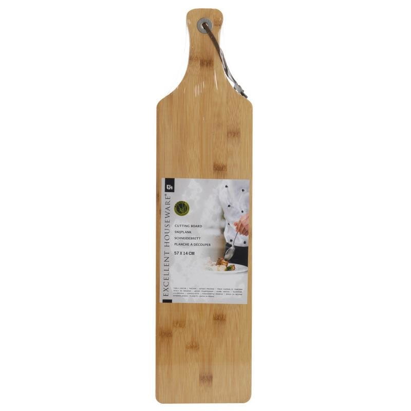 Bambusowa deska do krojenia serwowania z uchwytem 57x14x1cm EXCELLENT HOUSEWARE