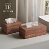 DecoTalk Wabi-sabi Red Travertine Bathroom Washbasin Set with Aromatherapy Tissue Box Tray