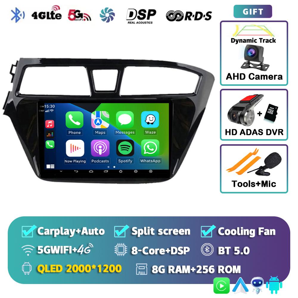 Android 14 Carplay Auto Car Radio For Hyundai I20 LHD 2015 2016 2017 2018 Navigation GPS Multimedia Video Player 2Din DVD Stereo