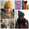 Pointy Hats Crochet Baby Hat Solid Color Girls Boys Cap New Children's Knitted Hat  Kids Beanie