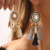 Women Bohemian Retro Ethnic Style Exotic Personality Fashion Long Tassel Earrings For Women