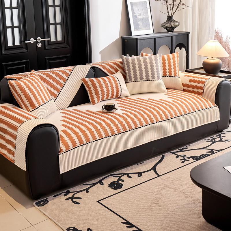 New Color Matching Sofa Cushion, Universal In All Seasons, High-End One-Piece Straight Row Non-Slip Seat Cushion, Sofa Cover